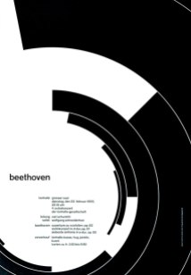 Swiss International Style - Joseph Müller-Brockmann - Beethoven - found at www.designhistory.com