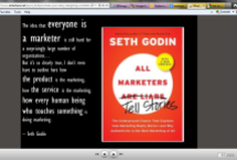Screenshot - 82 Everyone is a Marketer by Seth Godin from What's Your Story by Joyce Hostyn