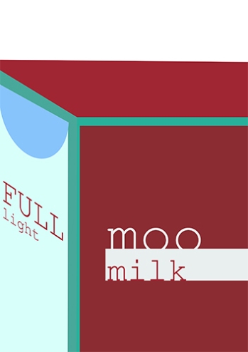 Milk Poster - Swiss International Style Reference - by Annabel Stephen Salip