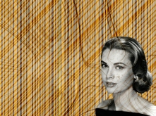 Study - Lines and Grace Kelly - by Federico Viola photo: courtesy of GettingCheeky.com and curved lines wallpaper: courtesy of FreeFever.com