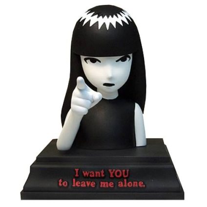 I Want You - Emily Strange, The lovable Emily Strange came to life in 1991, designed by Nathan Carrico for Santa Cruz Skateboards. She is referred to as a counterculture icon. I would just call her a sceptic. Image found at: Kollectable Kaos