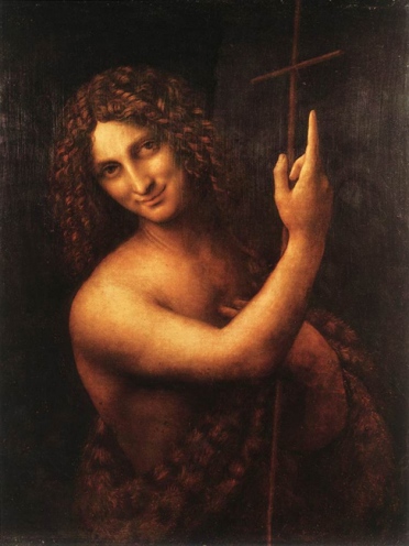 Leonardo's St. John the Baptist, Louvre, Paris, Image: courtesy of A World History of Art - www.all-art.org